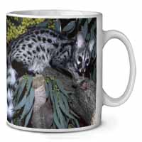 Wild Genet Cat Wildlife Print Coffee/Tea Mug Christmas Stocking Filler Gift Idea