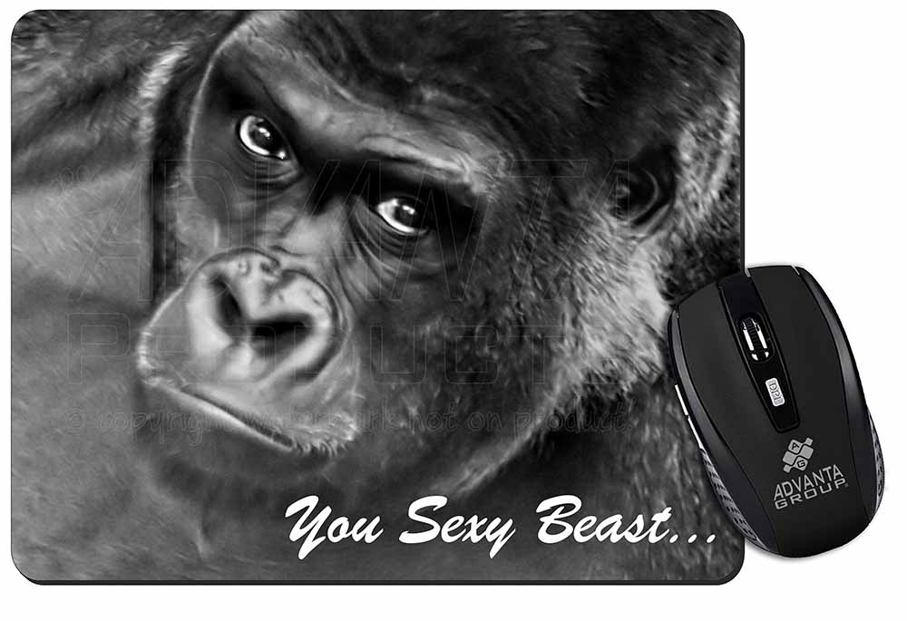 rietje registreren Toerist Promotional Gorilla 'You Sexy Beast' Computer Mouse Mat ID:26672