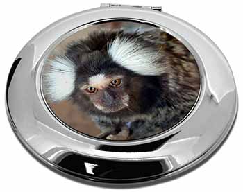 Marmoset Monkey Make-Up Round Compact Mirror