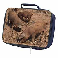 New Baby Pigs Navy Insulated School Lunch Box/Picnic Bag
