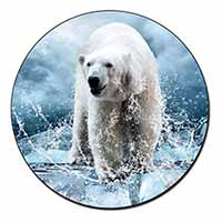 Polar Bear on Ice Water Fridge Magnet Printed Full Colour