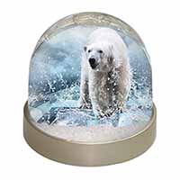 Polar Bear on Ice Water Snow Globe Photo Waterball