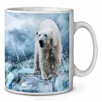 Polar Bear on Ice Water Ceramic 10oz Coffee Mug/Tea Cup
