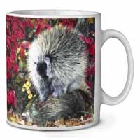 Porcupine Wildlife Print Ceramic 10oz Coffee Mug/Tea Cup