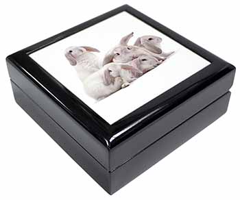 Cute White Rabbits Keepsake/Jewellery Box