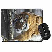 Tiger in Snow Computer Mouse Mat