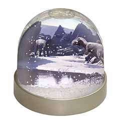 Dinosaur Print Snow Globe Photo Waterball
