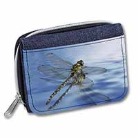 Dragonflies,Dragonfly Over Water,Print Unisex Denim Purse Wallet