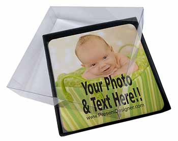 4x q Picture Table Coasters Set in Gift Box