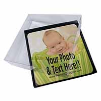 4x q Picture Table Coasters Set in Gift Box