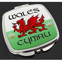 Wales Cymru Welsh Gift Make-Up Compact Mirror