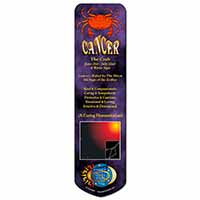 Cancer Star Sign Birthday Gift Bookmark, Book mark, Printed full colour