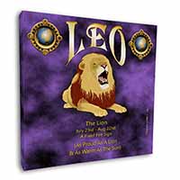Leo Astrology Star Sign Birthday Gift Square Canvas 12"x12" Wall Art Picture Pri