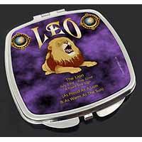 Leo Astrology Star Sign Birthday Gift Make-Up Compact Mirror