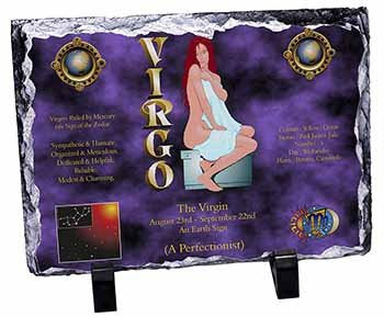 Virgo Star Sign Birthday Gift, Stunning Photo Slate