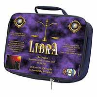Libra Star Sign of the Zodiac Navy Insulated School Lunch Box/Picnic Bag