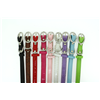 Narrow Leather Pet Collars With Diamante Buckle