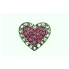 Jewel Charms Pink and Silver Heart