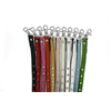 Silver Dog Leash With Colourfull Jewel Decoration