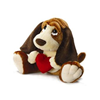 Baxter Dog 14" with a Red Velvet Heart Valentine Love Gift 39306