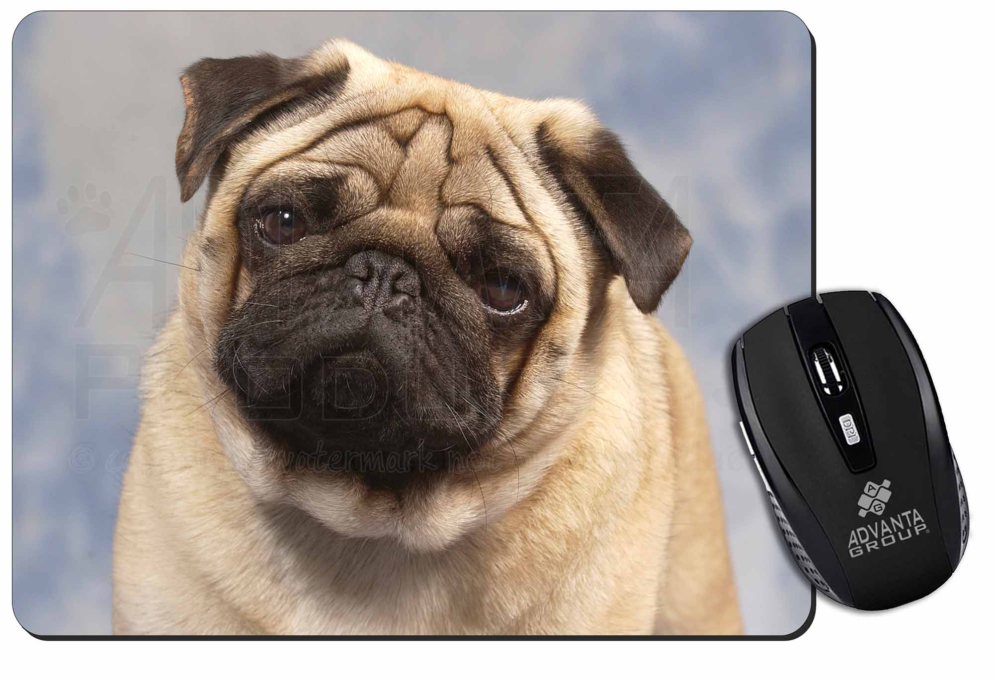 pug mouse mat fawn pug computer mouse mat pad gift ad p1m pug mouse mat fawn pug computer mouse mat pad gift ad p1m