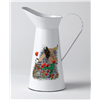 Artist Ge Feng Enamel Jug Red Poppies Retro Design Kitchen Gift