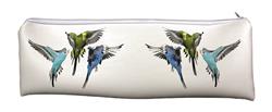 Budgies Large, Long PVC Cloth School Pencil Case