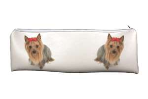 Yorkshire Terrier Dog Large PVC Cloth School Pencil Case AD-Y6CA