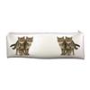 Brown Tabby Cats Large PVC Cloth School Pencil Case Cat