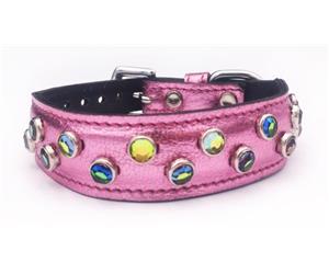 Click image to see all Pink Leather Pet Collars.