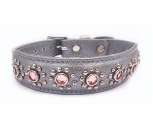 Click image to see all Silver Leather Collars.