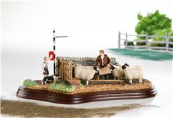 Border Fine Arts Collie Sheep Farm Scene Figurine 