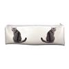 Silver Tabby Cat Large PVC Cloth School Pencil Case AC-68CA