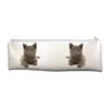 British Blue Kitten Large PVC Cloth School Pencil Case AC-186CA