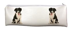 Border Collie Puppy Dog Large PVC Cloth School Pencil Case AD-CO45CA