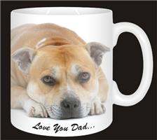 Staffordshire Bull Terrier Dog Mug Fathers Day Gift for Dad AD-SBT7FDMG