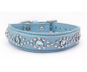 Click image to see all Blue Leather Pet Collars.