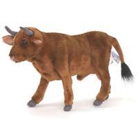 Hansa Brown Bull Childrens Soft Plush Farm Animal Toys 5829