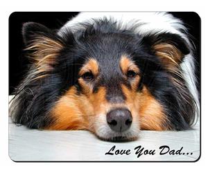 Rough Collie Dog Dad Sentiment