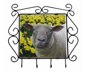Cute Sheep with Daffodils