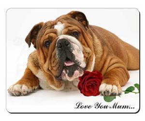 Bulldog with Rose 