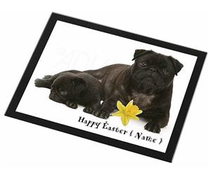 Personalised Name Black Pug Dogs