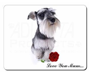 Schnauzer with Rose 