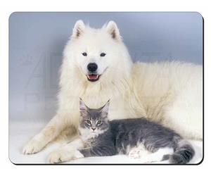 Click image to see all products with this Samoyed and Maine Coon Cat.