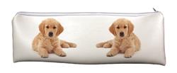 Golden Retriever Puppy Dog Large, Long PVC School Pencil Case