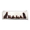 Chocolate Labrador Dogs Large PVC School Pencil Case