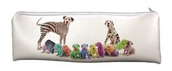 Colourful Dalmatian Dogs Large PVC Pencil Case Back to School AD-DA2CA