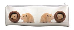 Large PVC School Pencil Case Hamsters in Pot Animal Gift