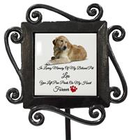 Personalised Wrought Iron Pet Photo Grave Stake Memorial-15