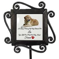 Personalised Wrought Iron Pet Photo Grave Stake Memorial-15